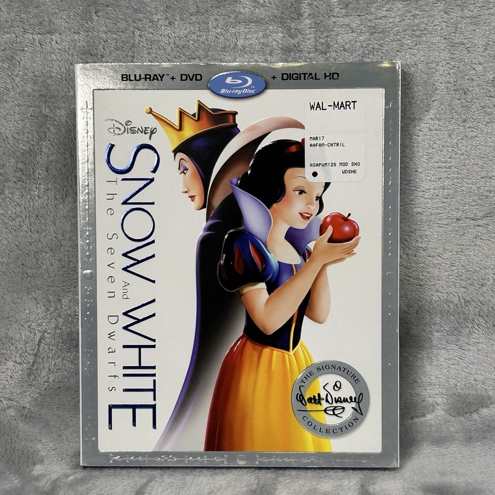 Snow White Seven Dwarfs Blu-ray DVD Disney Signature Collection Sealed Brand New